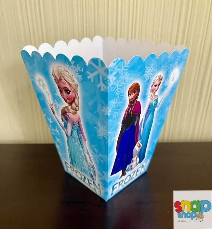 Paquete de 6 cajas para palomitas Frozen 