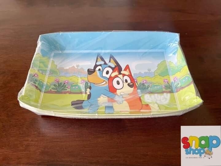 Paquete de 10 bandejas Bluey