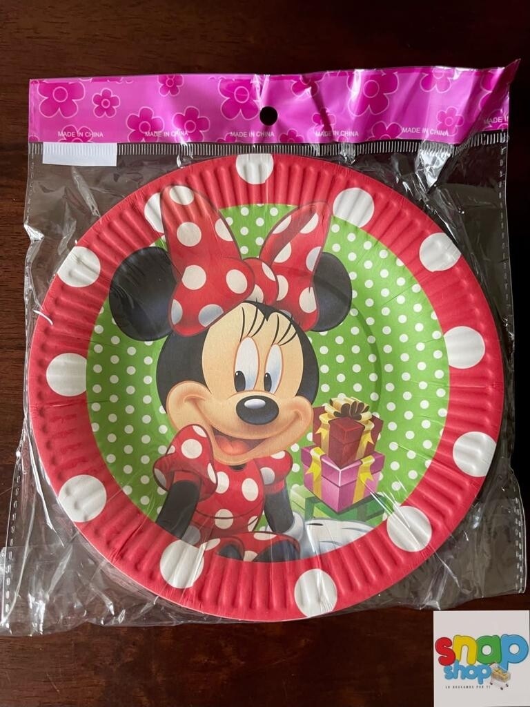 Paquete de 10 platos Minnie 