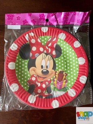 Paquete de 10 platos Minnie 