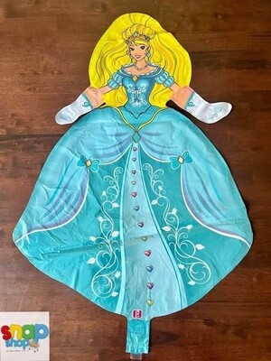 Globo figura Barbie celeste