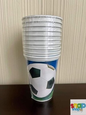 Paquete de 10 vasos Fútbol 