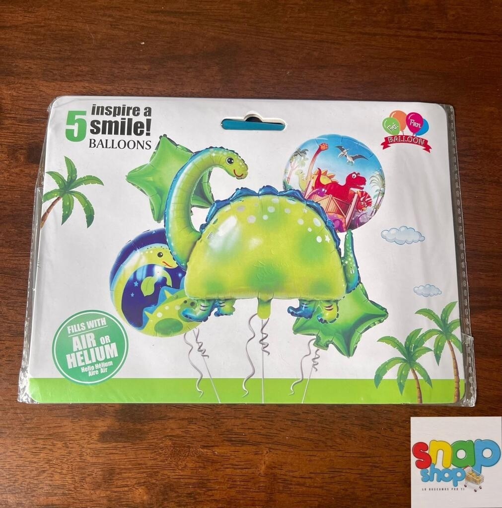 Set de globos Dinosaurio 