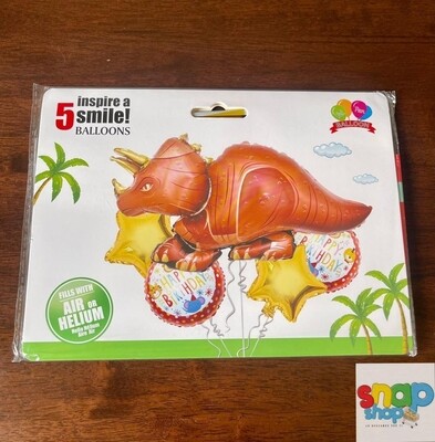 Set de globos Dinosaurio naranja
