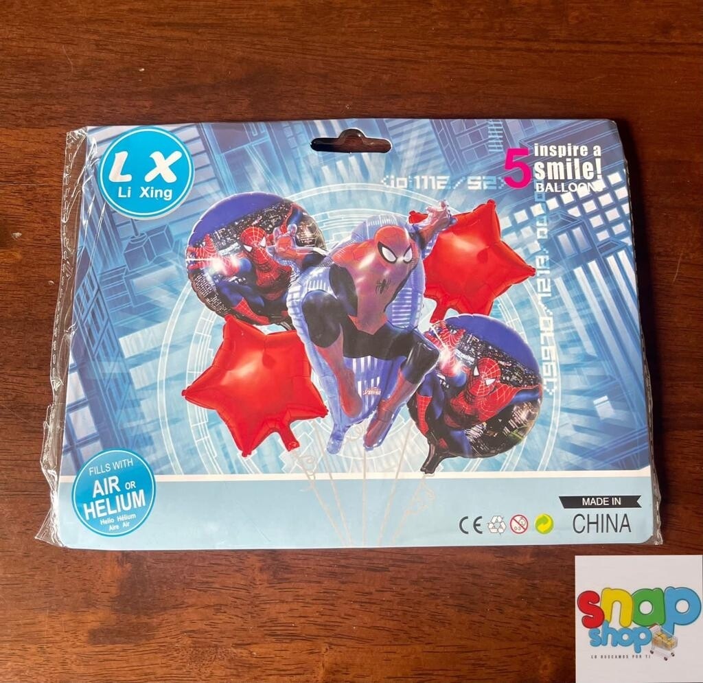 Set de globos Spiderman