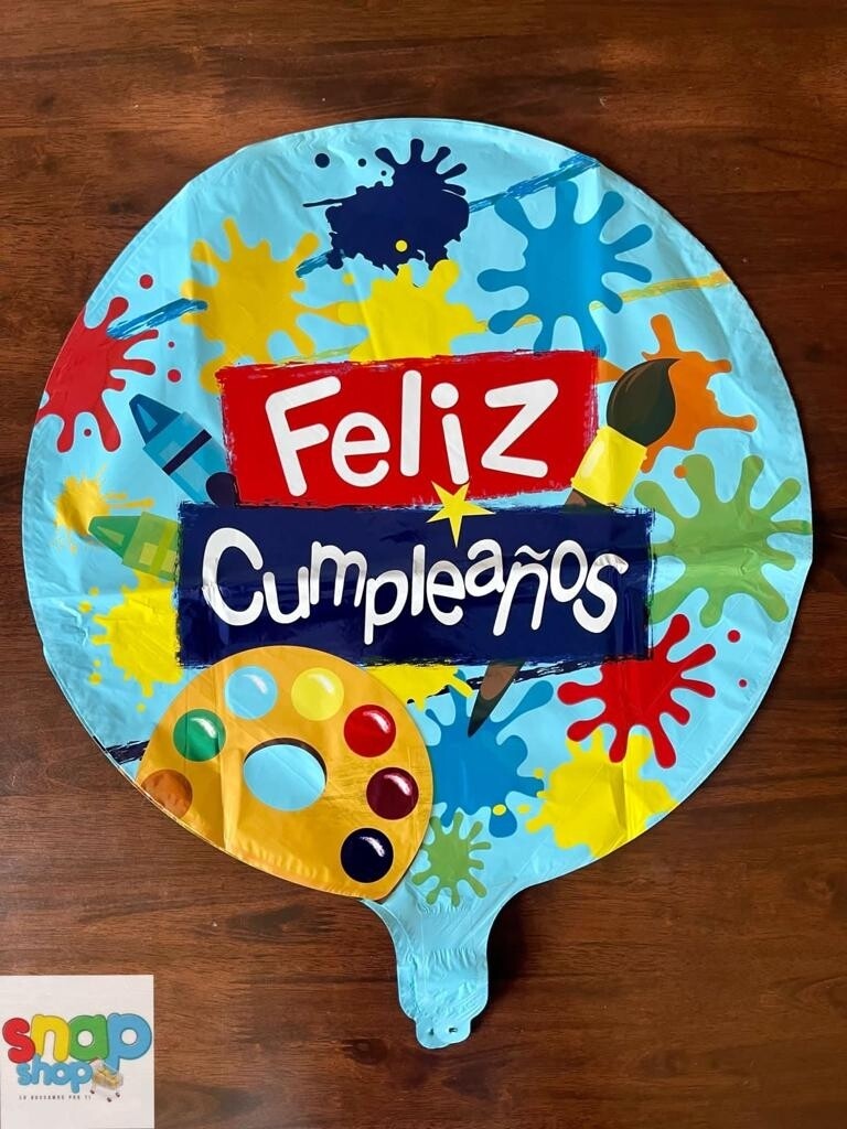 Globo redondo 18" feliz cumpleaños