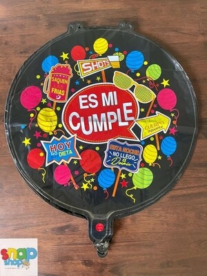 Globos metálico 18&quot; feliz cumpleaños