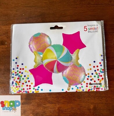 Set de globos de dulces