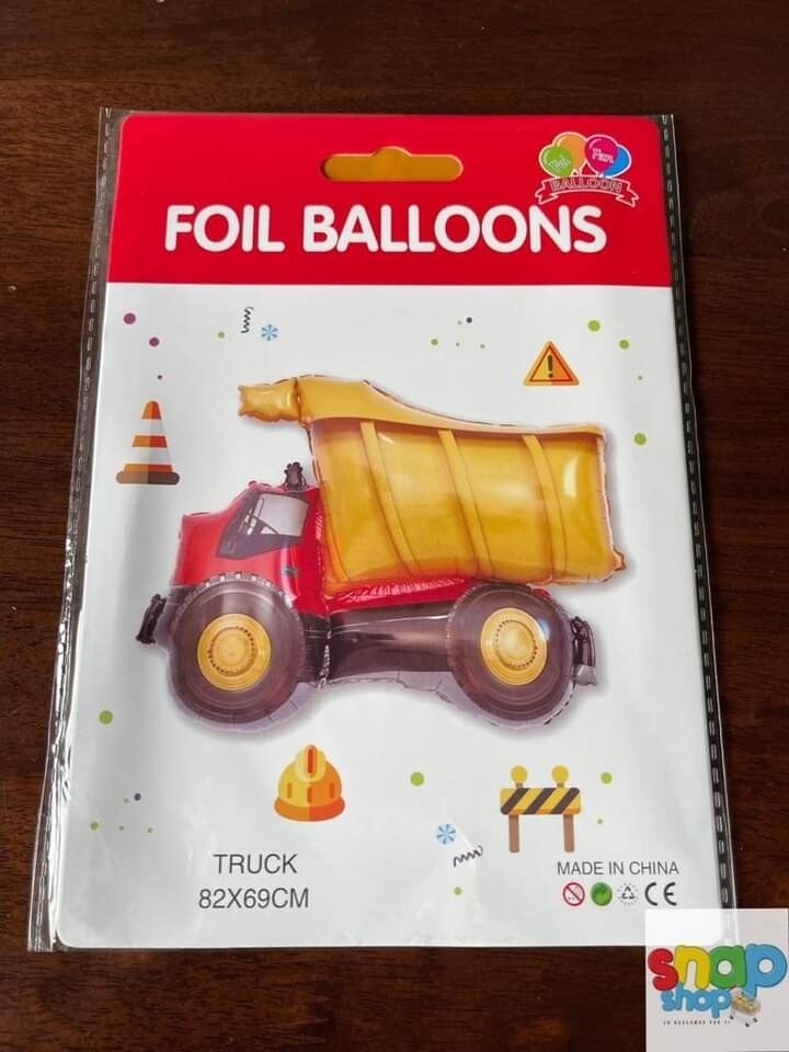 Globos figura camión arenero Construcción 