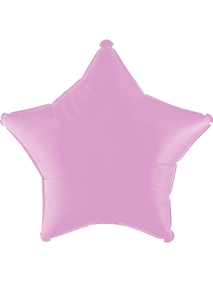 Globos figura estrella rosado bb 18”