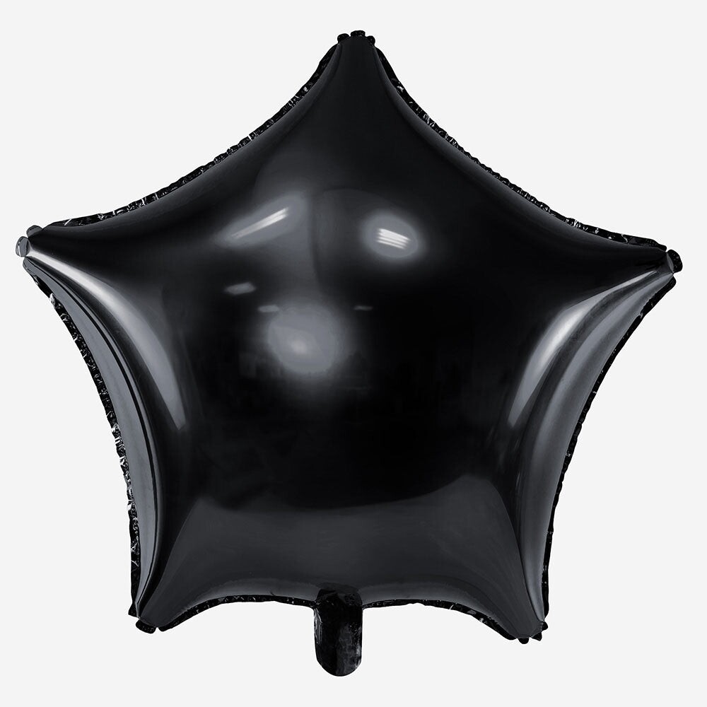 Globo figura estrella negra 18”