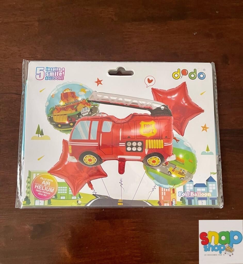 Set de globos Bombero 🚒