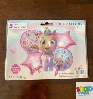Set de globos cry babies