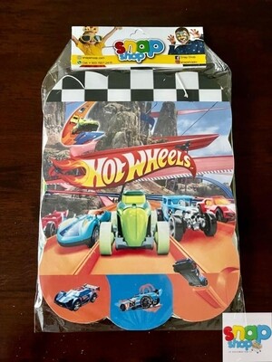 Letrero feliz cumpleaños Hotwheels Rally 