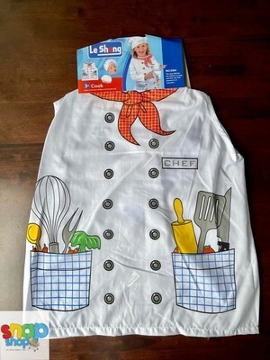Chaleco de tela de chef con gorro de tela
