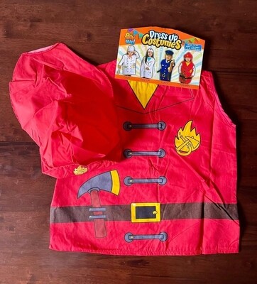 Chaleco de tela de bombero Con casco de tela 👨‍🚒