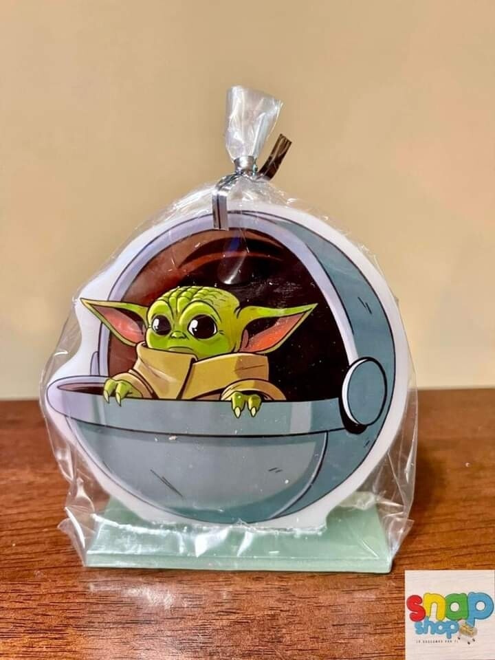 Vela para pastel Baby Yoda
