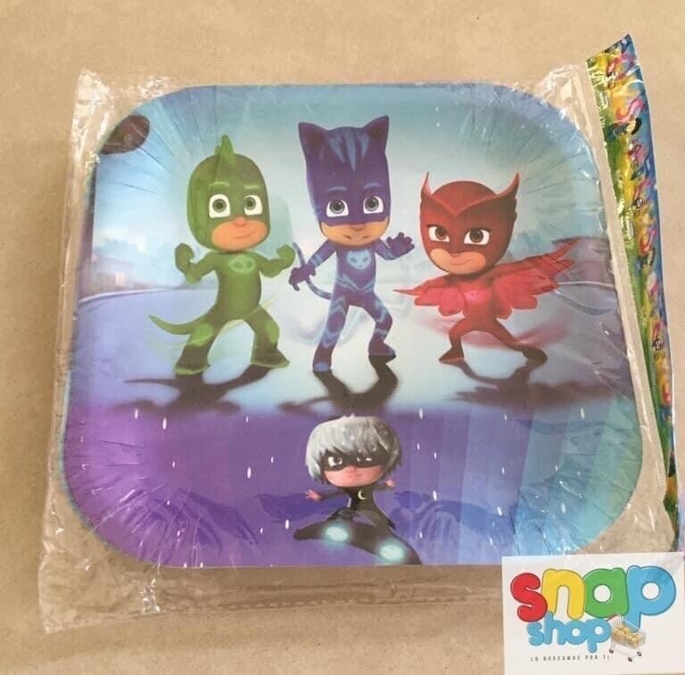 Paquete de 10 platos Pj Mask