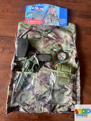 Gabacha de soldado con accesorios