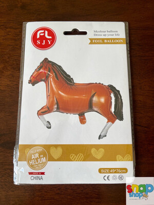Globo figura caballo café