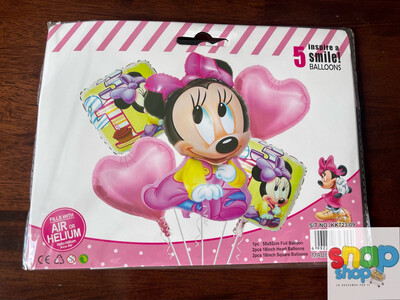 Set de globos Minnie Mouse Rosa BB