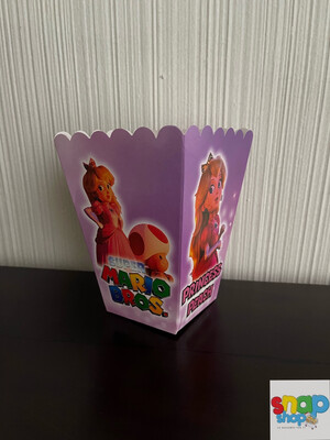 Paquete 6 cajas para palomitas 🍿 Princesa Peach