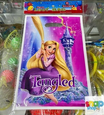 Paquete de 10 bolsas para dulces Rapunzel