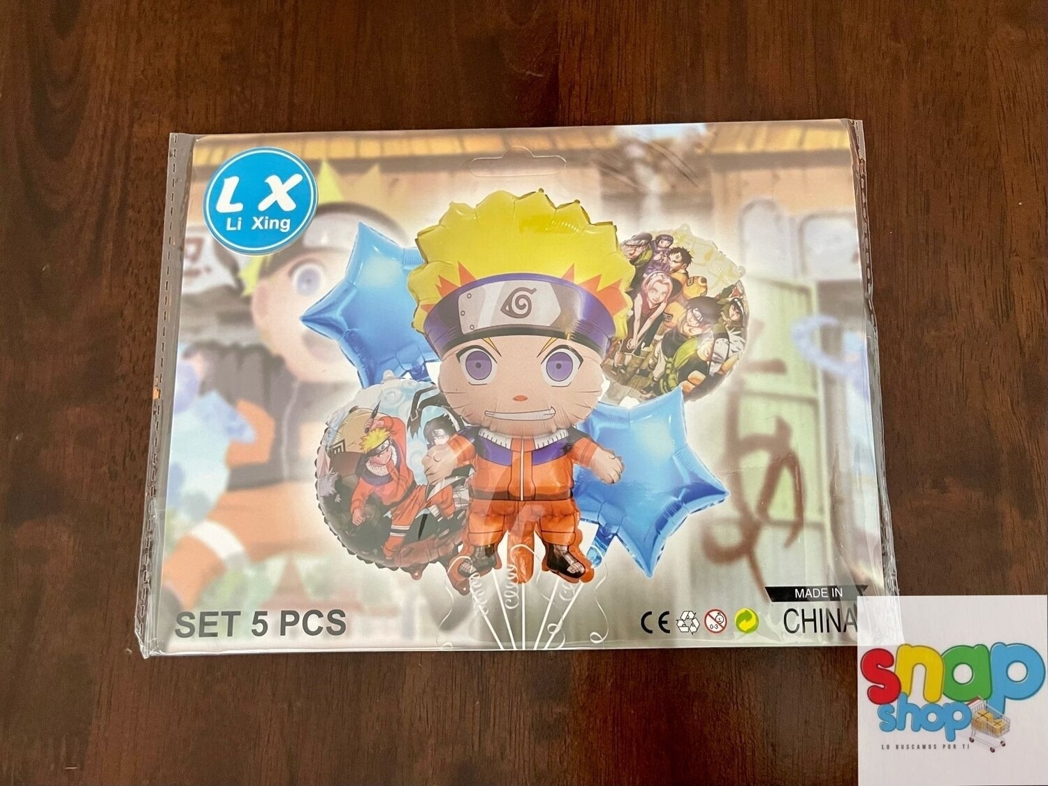 Set de globos naruto