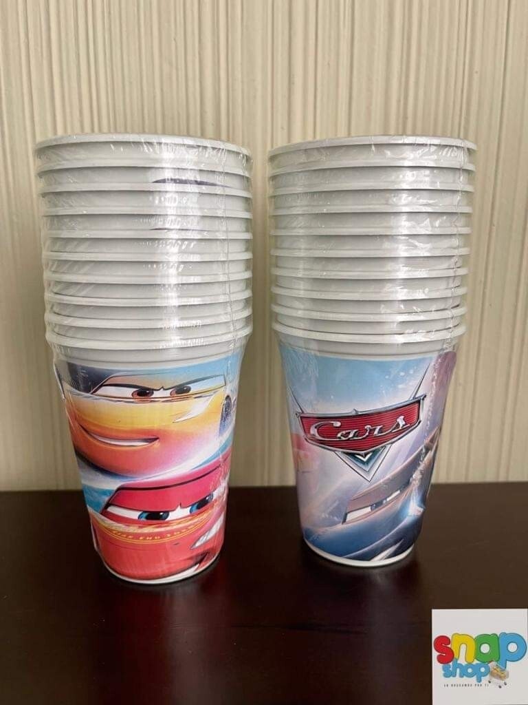 Paquete de 10 vasos Cars