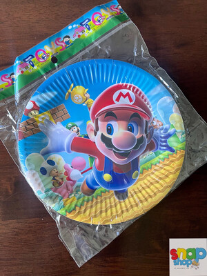 Paquete 10 platos Súper Mario bros