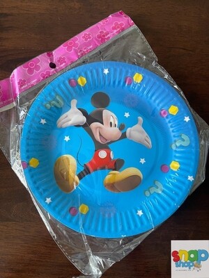 Paquete de 10 platos Mickey Mouse 