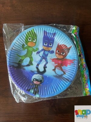 Paquete de 10 platos Pj Mask