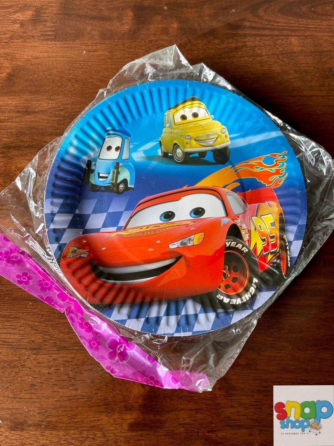 Paquete de 10 platos Cars 