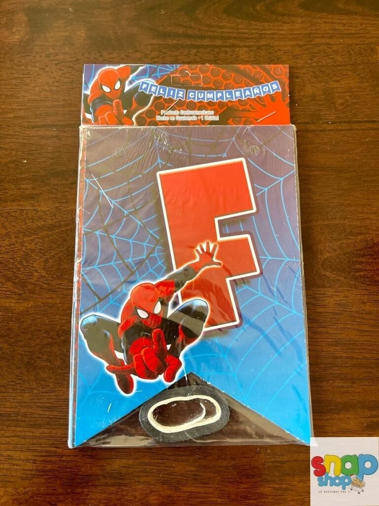 Letrero de feliz cumpleaños Spiderman