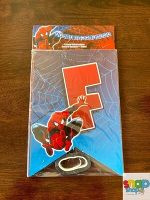 Letrero de feliz cumpleaños Spiderman