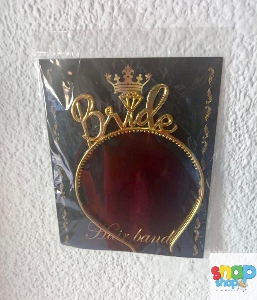 Diadema despedida de Soltera Dorada