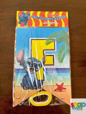 Letrero feliz cumpleaños Stitch
