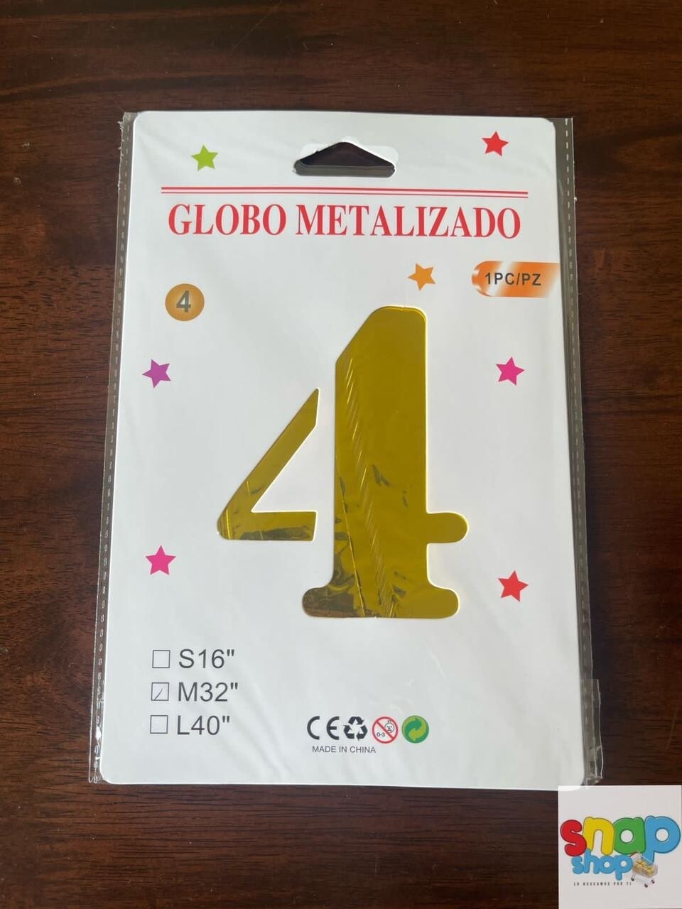 Globo #4 dorado