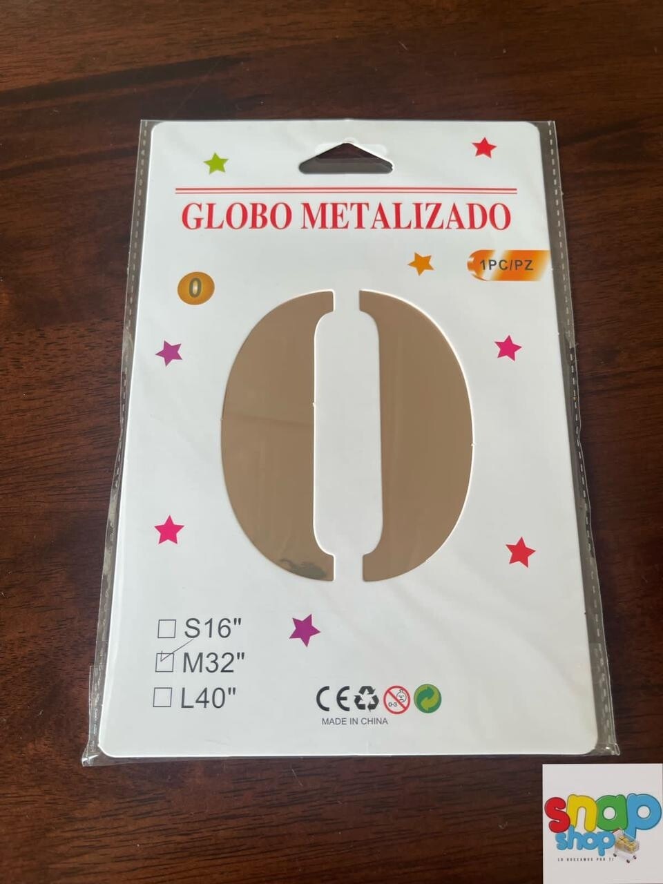 Globo #0 rosa gold 32&quot;