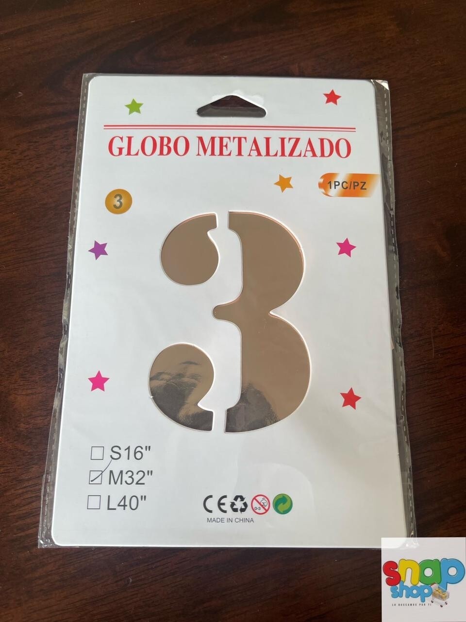 Globo #3 rosa gold 32&quot;