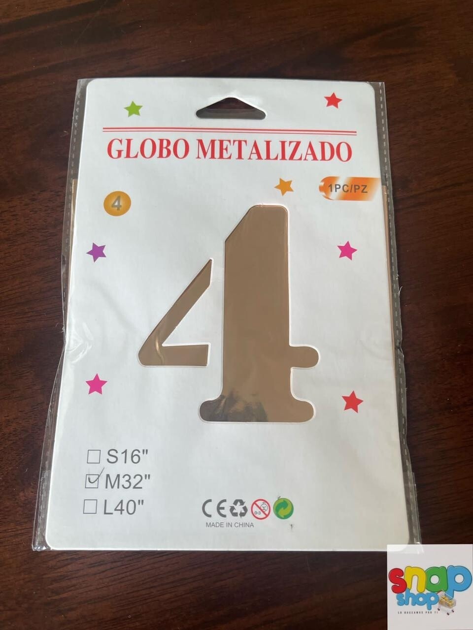 Globo #4 rosa gold 32&quot;
