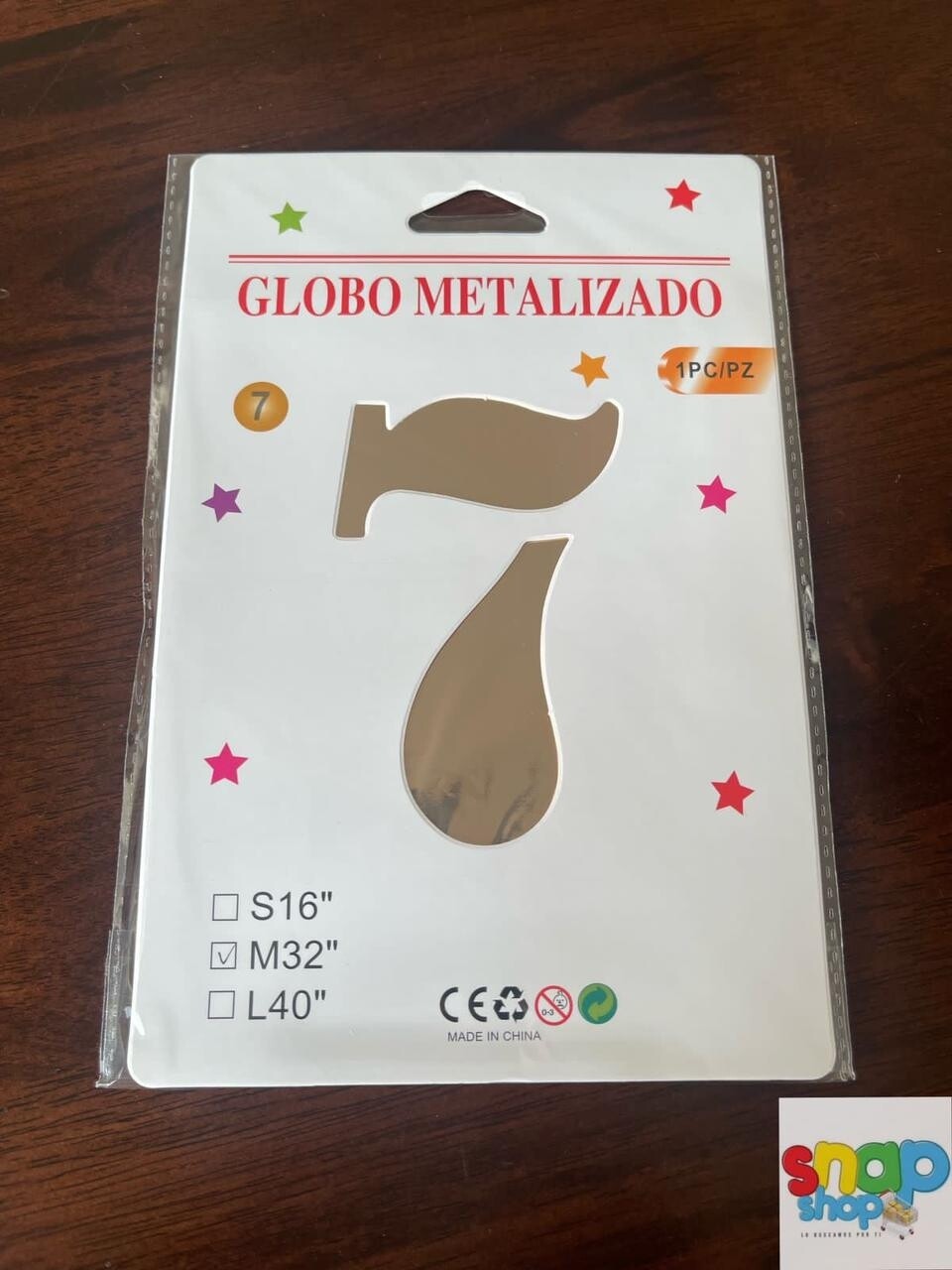 Globo #7 rosa gold 32&quot;
