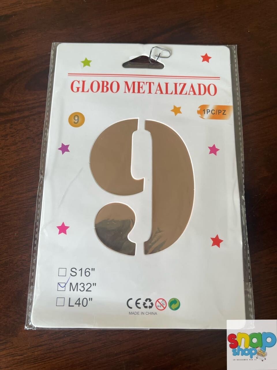 Globo #9 rosa gold 32&quot;