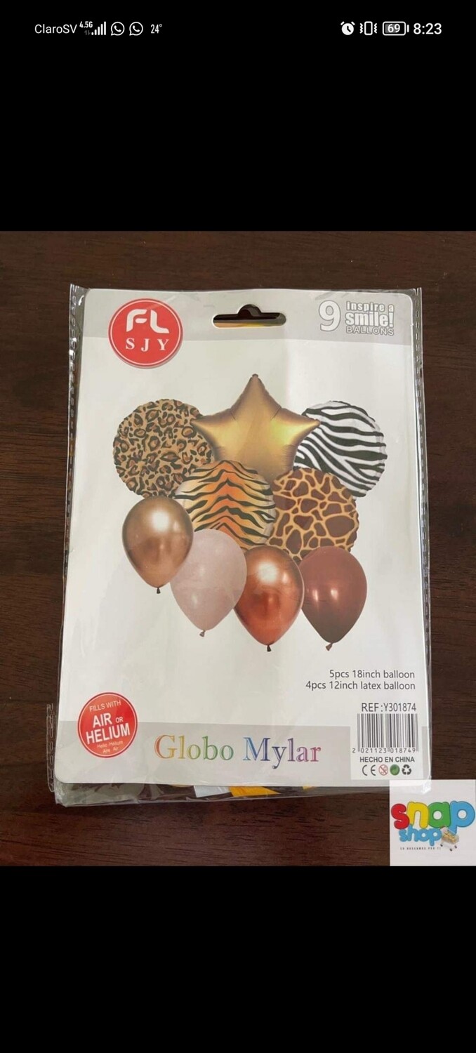 Set de globos safari