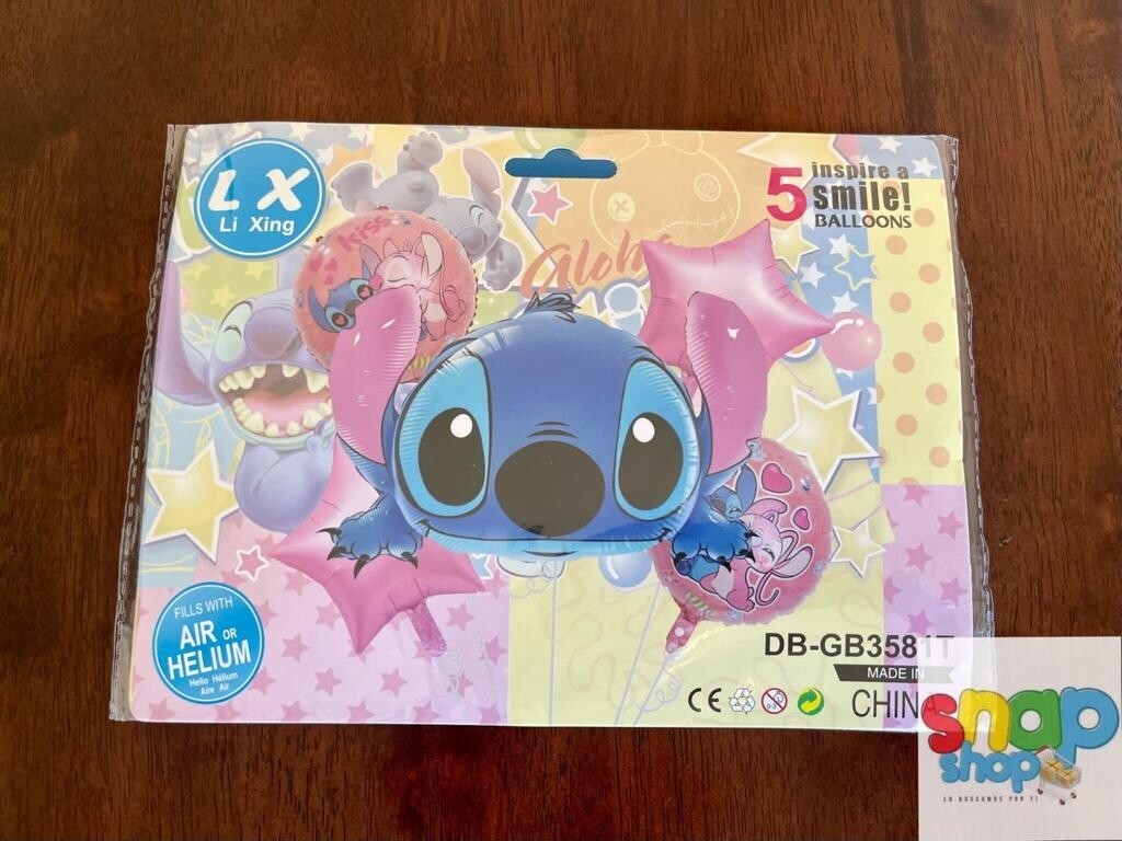 Set de globos Stitch