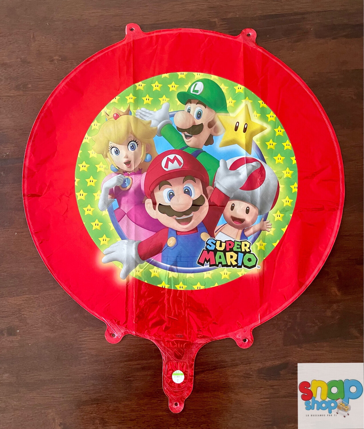 Globo metálico Súper Mario Bros.