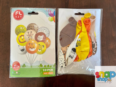 Set de globos látex Safari