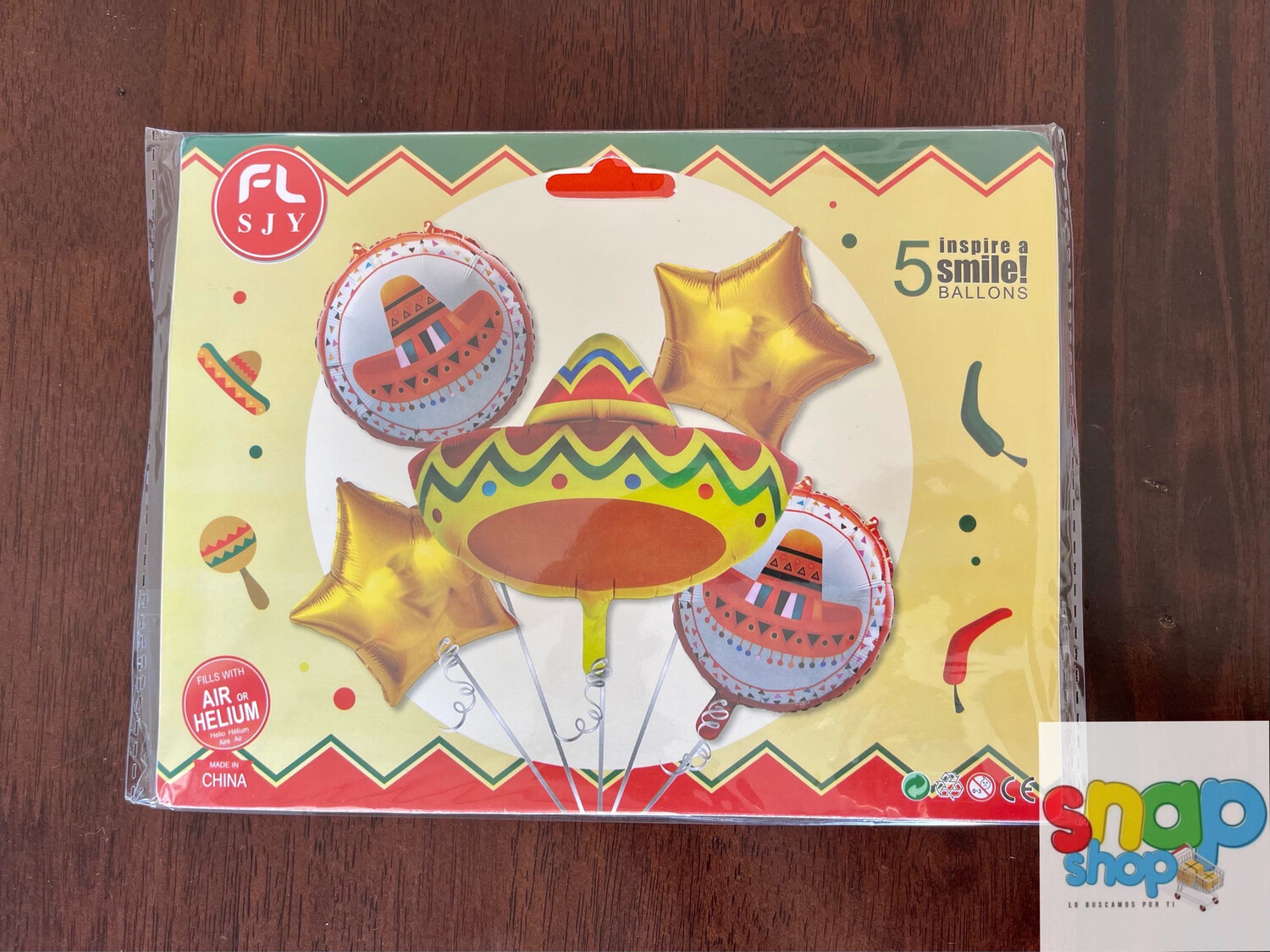 Set de globos temática Mexicana