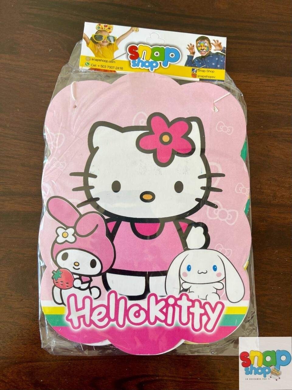 Letrero feliz cumpleaños Hello Kitty