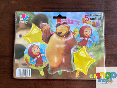 Set de globos Oso de Masha